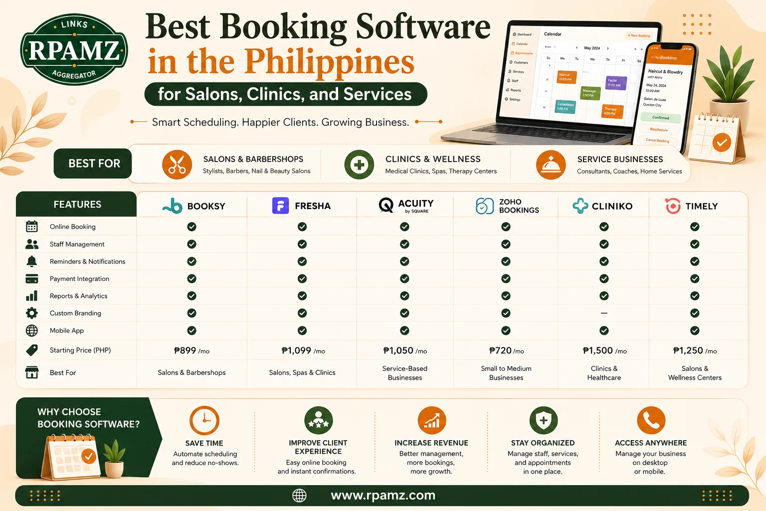 Best Booking Software in the Philippines for Salons, Clinics, and Services
